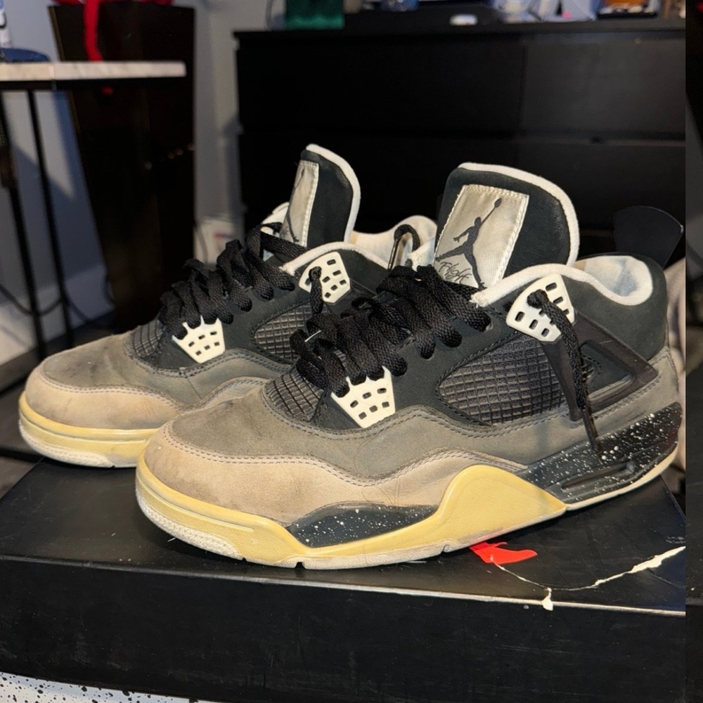 Jordan Black and Tan Sneakers with Classic Design